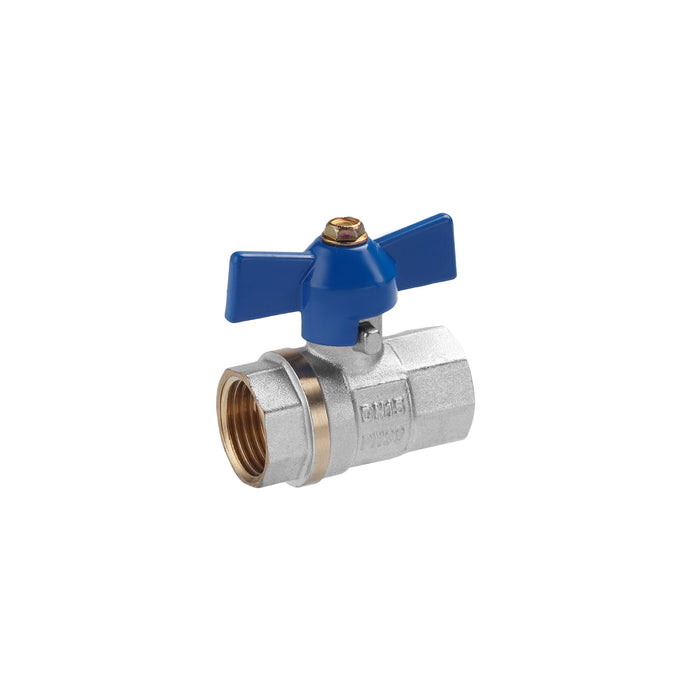 Кран кульовий Valves 1/2" ВВ PN30 синій метелик