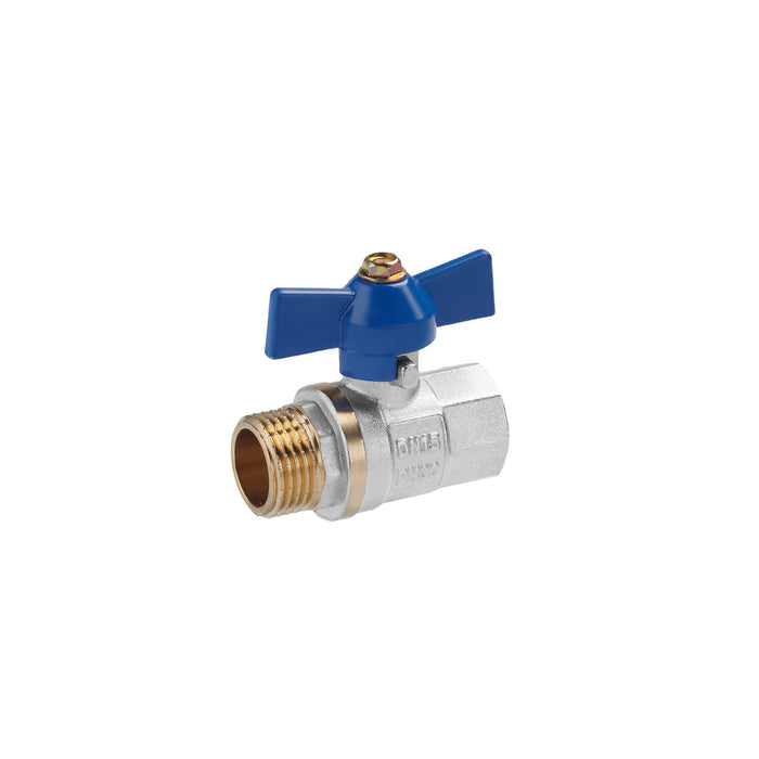 Кран кульовий Valves 1/2" ВЗ PN30 синій метелик