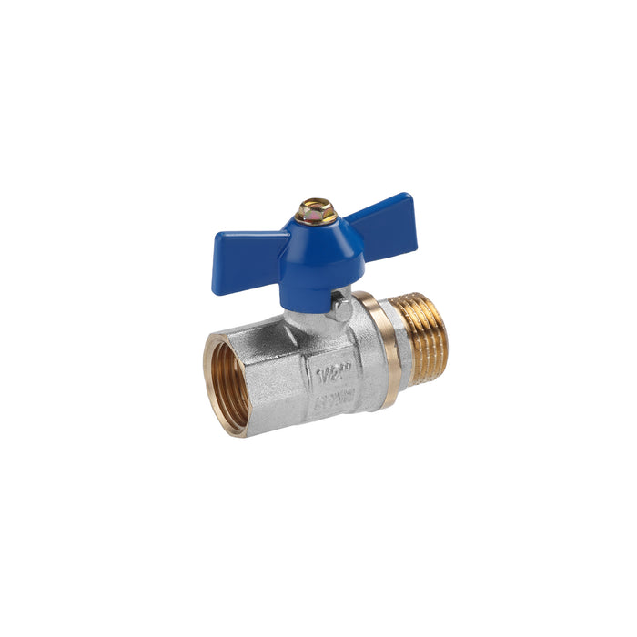 Кран кульовий Valves 1/2" ВЗ PN30 синій метелик