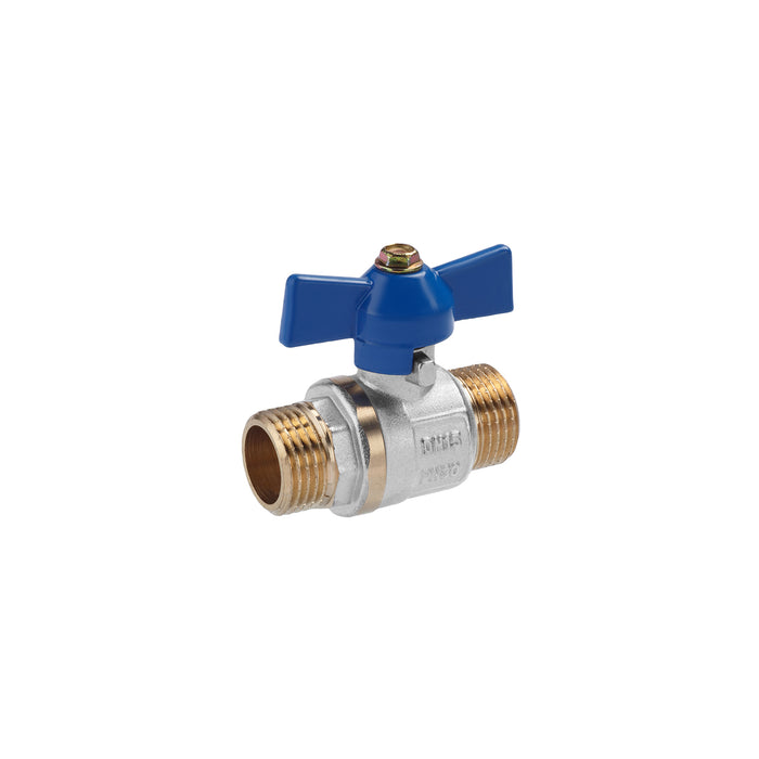 Кран кульовий Valves 1/2" ЗЗ PN30 синій метелик