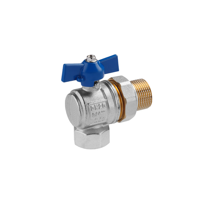 Кран-американка кульовий кутовий Valves 3/4" PN30