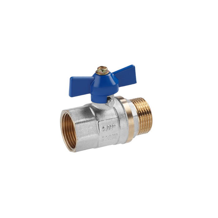 Кран кульовий Valves 3/4" ВЗ PN30 синій метелик