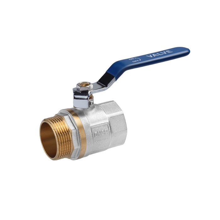 Кран кульовий Valves 1 1/4'' ВЗ PN30 синя ручка