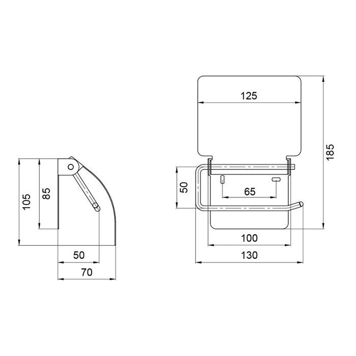 Тримач для туалетного паперу Kroner KRM Rizze-ACC302