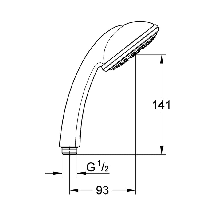 Лійка для ручного душу Grohe Tempesta 100 3 режими струменя 28419002