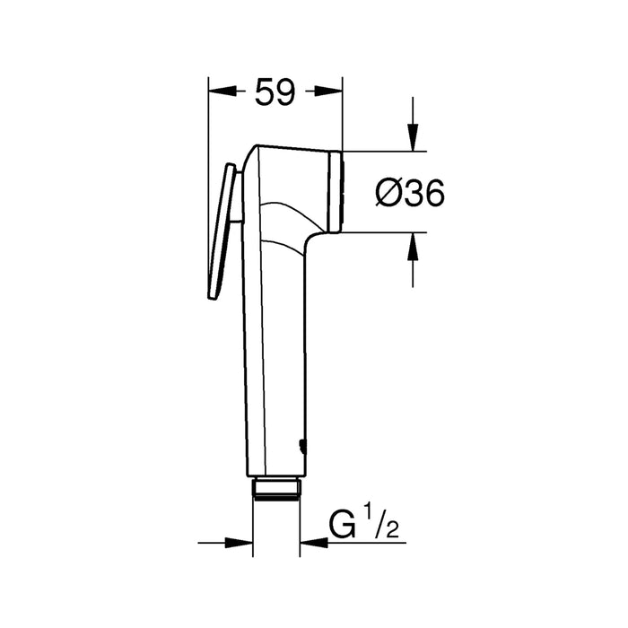 Лійка для гігієнічного душу Grohe Tempesta-F Trigger Spray 30 27512001