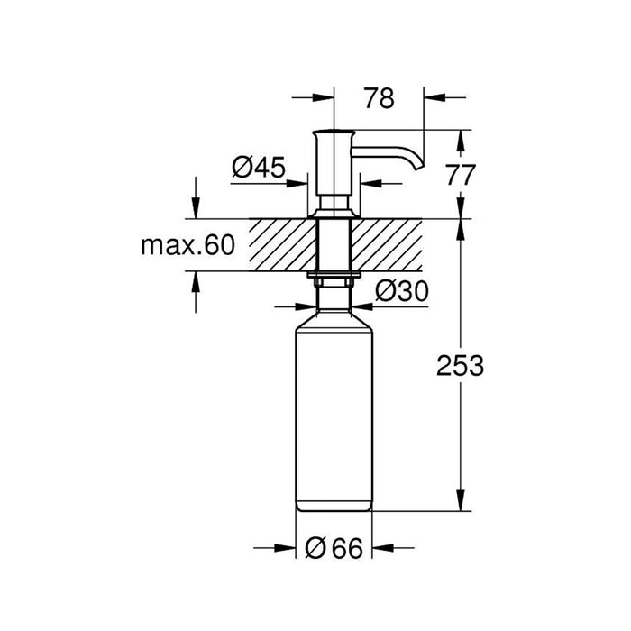 Дозатор рідкого мила Grohe Authentic 40537000