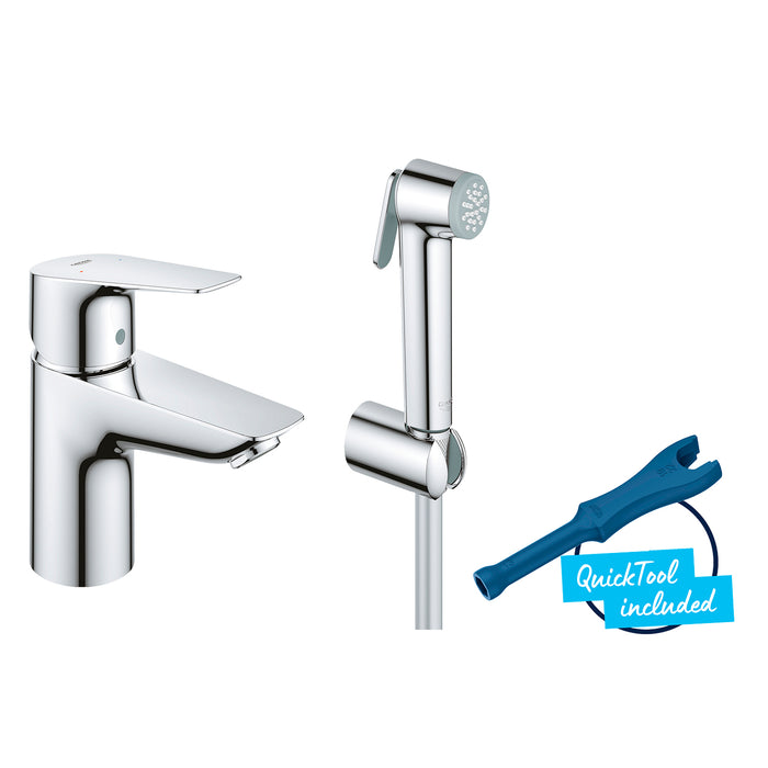 Змішувач одноважільний для раковини S-Size з гігієнічним душем Grohe QuickFix StartEdge 23773001