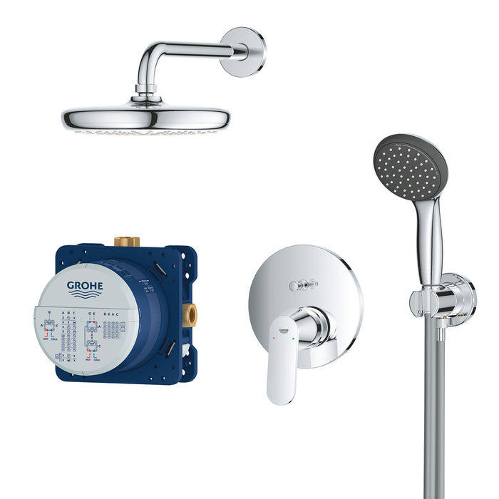 Душева система з Vitalio Start 210 прихованого монтажу Grohe QuickFix Get 25220001