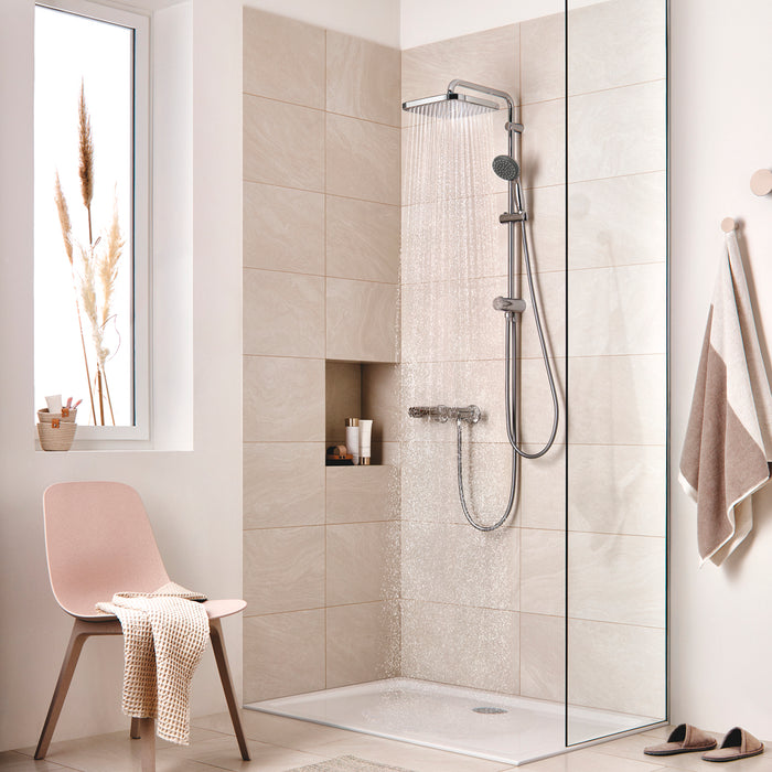 Душова система Flex для настінного монтажу Grohe QuickFix Vitalio Start 250 Cube 26698000