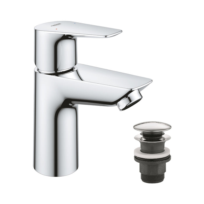 Змішувач для раковини Grohe QuickFix Start Edge S-Size з донним клапаном 23898001