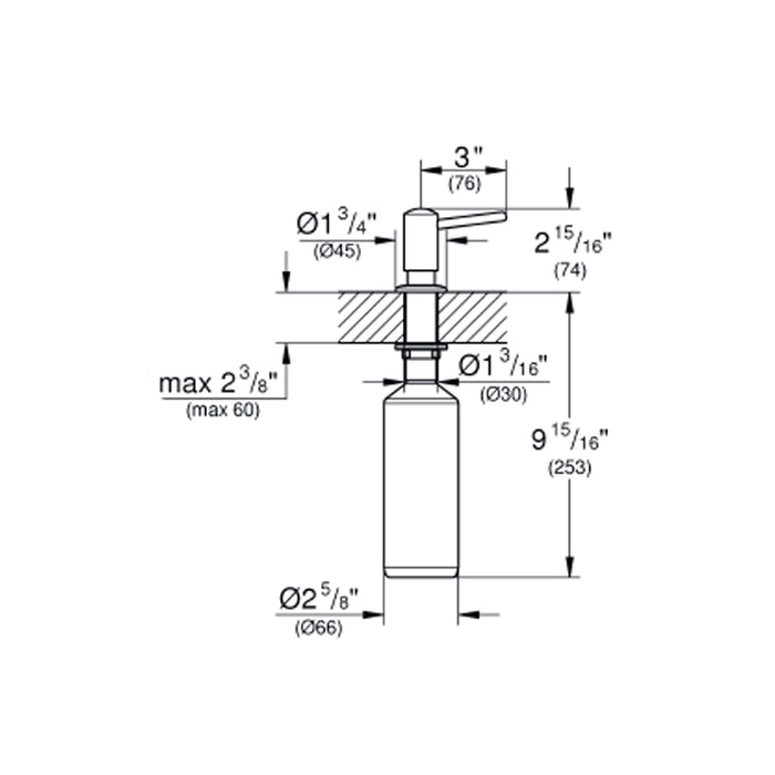 Дозатор для миючого засобу Grohe Contemporary 40536000