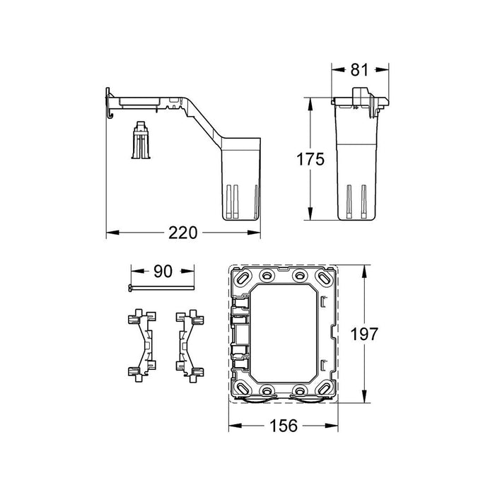 Комплект для переоснащення інсталяцій Grohe Rapid SL Fresh 38967000