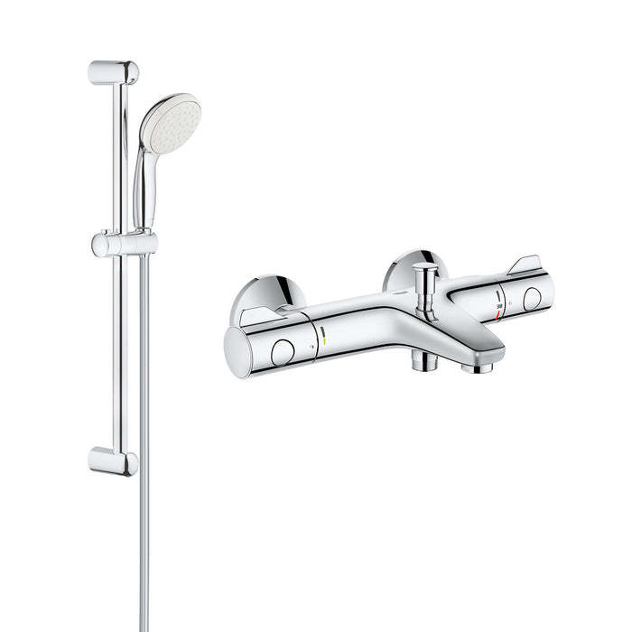 Змішувач для ванни Grohe Grohtherm 800 34567000 з душовим гарнітуром 27853001 (34567001)